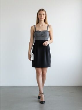 Aritzia Wilfred Color Block Mini Dress